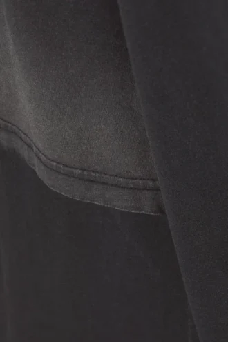 Oversized-Langarmshirt mit doppeltem Färbungseffekt – Black Fade