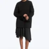 Oversized-Langarmshirt – Schwarz Oversized-Langarmshirt – Schwarz