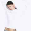 Oversized-Langarmshirt – Weiß Oversized-Langarmshirt – Weiß