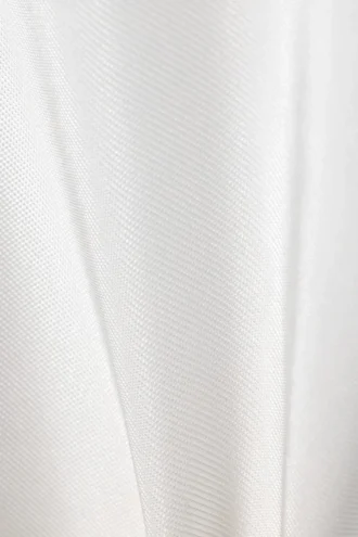 Oversized-Organza-Hemd mit kurzen Ärmeln – Weiß