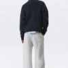 Oversized-Pullover aus Baumwolle mit Print – Marineblau – Alive Oversized-Pullover aus Baumwolle mit Print – Marineblau – Alive