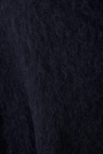 Oversized-Pullover aus Mohairmischung – Dunkelblau meliert