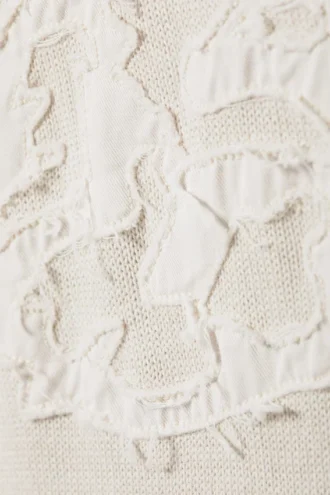 Oversized-Pullover aus Strick mit Print – Light Dusty Mole