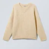 Oversized-Pullover aus Wollmischung – Dusty Beige Oversized-Pullover aus Wollmischung – Dusty Beige