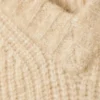 Oversized-Pullover aus Wollmischung – Dusty Beige Oversized-Pullover aus Wollmischung – Dusty Beige