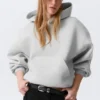 Oversized-Scuba-Kapuzenpullover – Grau meliert Oversized-Scuba-Kapuzenpullover – Grau meliert
