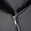 Oversized-Scuba-Kapuzenpullover mit Reißverschluss – Dunkelgrau Oversized-Scuba-Kapuzenpullover mit Reißverschluss – Dunkelgrau