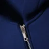 Oversized-Scuba-Kapuzenpullover mit Reißverschluss – Kobaltblau Oversized-Scuba-Kapuzenpullover mit Reißverschluss – Kobaltblau