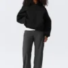 Oversized-Scuba-Kapuzenpullover – Schwarz Oversized-Scuba-Kapuzenpullover – Schwarz