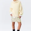 Oversized-Strickpullover mit Rollkragen – Hellgelb Oversized-Strickpullover mit Rollkragen – Hellgelb