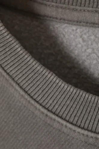 Oversized-Sweatshirt aus schwerem Stoff – gewaschen, staubgrau