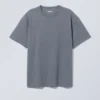 Oversized-T-Shirt aus schwerem Stoff – Dusty Grey Oversized-T-Shirt aus schwerem Stoff – Dusty Grey