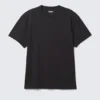 Oversized-T-Shirt aus schwerem Stoff – Schwarz Oversized-T-Shirt aus schwerem Stoff – Schwarz