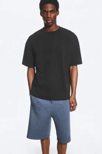 Oversized-T-Shirt im Box-Schnitt – gewaschenes Schwarz Oversized-T-Shirt im Box-Schnitt – gewaschenes Schwarz