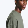 Oversized-T-Shirt im Boxy-Schnitt – Hellstaubiges Khaki-Grün Oversized-T-Shirt im Boxy-Schnitt – Hellstaubiges Khaki-Grün