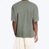 Oversized-T-Shirt im Boxy-Schnitt – Hellstaubiges Khaki-Grün Oversized-T-Shirt im Boxy-Schnitt – Hellstaubiges Khaki-Grün