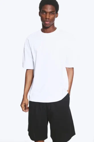 Oversized-T-Shirt im Boxy-Schnitt – Weiß