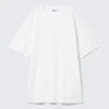 Oversized-T-Shirt-Kleid aus Baumwolle – Weiß Oversized-T-Shirt-Kleid aus Baumwolle – Weiß