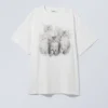 Oversized-T-Shirt mit Aufdruck – Kätzchen Oversized-T-Shirt mit Aufdruck – Kätzchen