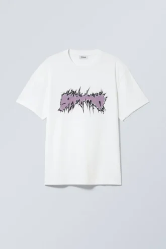 Oversized-T-Shirt mit Print – Abstract 3000