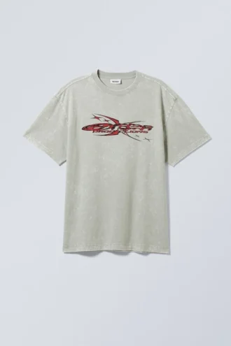 Oversized-T-Shirt mit Print – Erazr Productions
