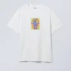 Oversized-T-Shirt mit Print – Hypno Purple Monster White Oversized-T-Shirt mit Print – Hypno Purple Monster White