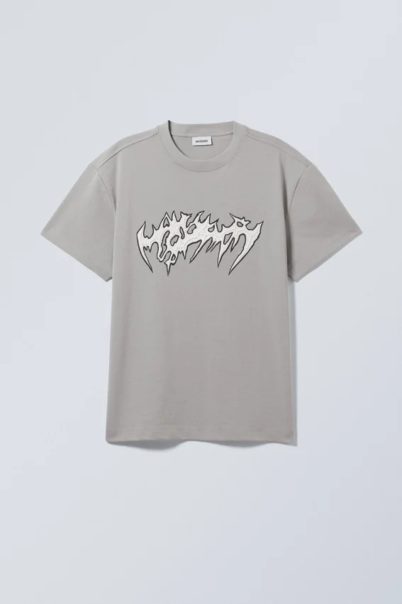 Oversized-T-Shirt mit Print – Spiky Metal Band Oversized-T-Shirt mit Print – Spiky Metal Band