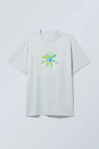 Oversized-T-Shirt mit Print – Techno Guy