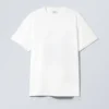 Oversized-T-Shirt mit Print – Weiß – Taubeblau Oversized-T-Shirt mit Print – Weiß – Taubeblau