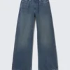 Paz Mid Rise Wide Jeans – Ajax Blue – Dunkelblau Paz Mid Rise Wide Jeans – Ajax Blue – Dunkelblau