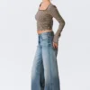 Paz Mid Rise Wide Jeans – Blue Horses – Mittelblau Paz Mid Rise Wide Jeans – Blue Horses – Mittelblau
