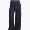 Paz Mid Rise Wide Jeans – Blue Rinse – Dunkelblau Paz Mid Rise Wide Jeans – Blue Rinse – Dunkelblau