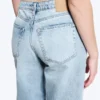 Paz Mid Rise Wide Jeans – Trot Blue – Hellblau