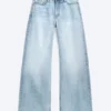 Paz Mid Rise Wide Jeans – Trot Blue – Hellblau
