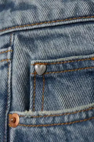 Paz Mid Wide Jeans – Mountain Blue