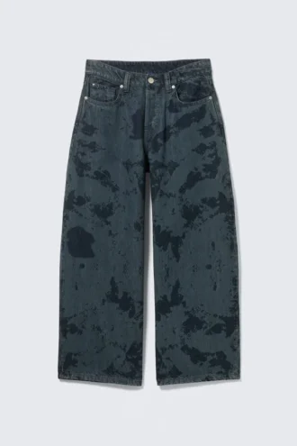 Peggy Baggy-Jeans mit niedriger Taille – Aegean Tie Dye