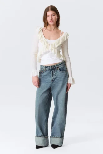 Peggy Low Rise Loose Baggy Jeans – Blau – Umschlag