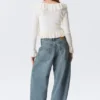 Peggy Low Rise Loose Baggy Jeans – Blau – Umschlag Peggy Low Rise Loose Baggy Jeans – Blau – Umschlag