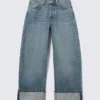Peggy Low Rise Loose Baggy Jeans – Blau – Umschlag Peggy Low Rise Loose Baggy Jeans – Blau – Umschlag