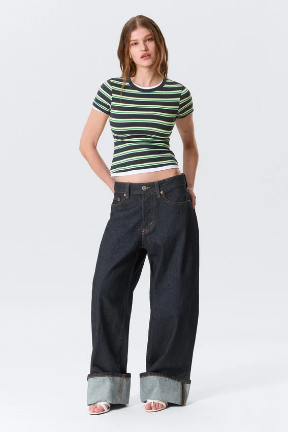 Peggy Low Rise Loose Baggy Jeans – Blue Rinse – Dunkelblau Peggy Low Rise Loose Baggy Jeans – Blue Rinse – Dunkelblau