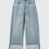 Peggy Low Rise Loose Baggy Jeans – Chaos Blue – Hellblau Peggy Low Rise Loose Baggy Jeans – Chaos Blue – Hellblau