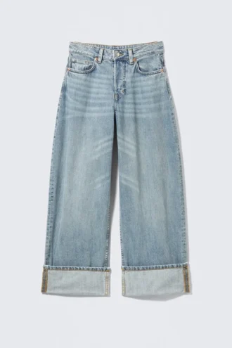 Peggy Low Rise Loose Baggy Jeans – Chaos Blue – Hellblau