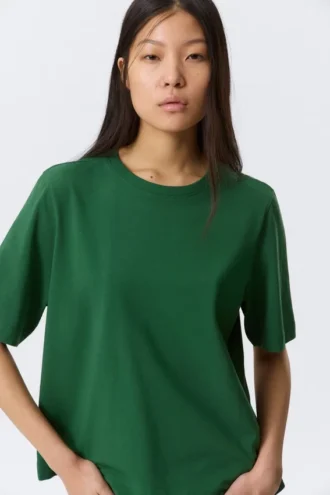 Perfect Boxy T-Shirt – Dunkelgrün