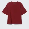 Perfect Boxy T-Shirt – Dunkelrot Perfect Boxy T-Shirt – Dunkelrot