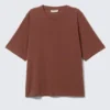 Perfect Boxy T-Shirt – Rostbraun