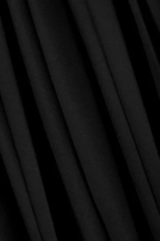 Plissierter Midi-Rock mit niedriger Leibhöhe – Schwarz Plissierter Midi-Rock mit niedriger Leibhöhe – Schwarz