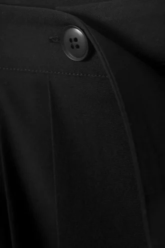 Plissierter Midirock – Schwarz Plissierter Midirock – Schwarz