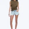 Plissiertes Tanktop – Dark Mole Plissiertes Tanktop – Dark Mole