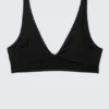 Plunge-Bikini-Oberteil zum Hineinschlüpfen – Schwarz Plunge-Bikini-Oberteil zum Hineinschlüpfen – Schwarz
