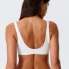 Plunge-Bikini-Oberteil zum Hineinschlüpfen – Weiß Plunge-Bikini-Oberteil zum Hineinschlüpfen – Weiß